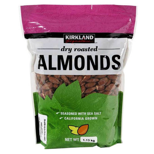 KIRKLAND SIGNATURE DRY ROASTED ALMONDS, 1.13KG