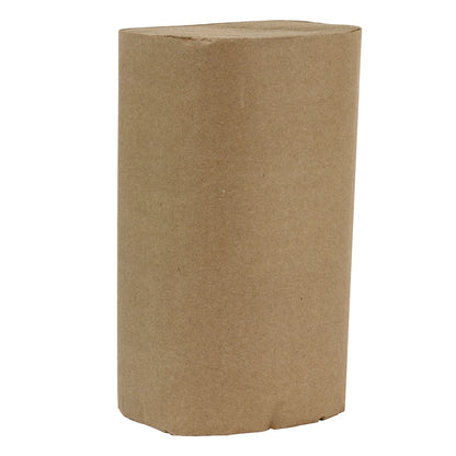 CASCADES ENVIRO BROWN SINGLE FOLD PAPER TOWEL ROLLS, PACK OF 12