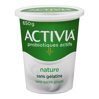 ACTIVIA YOGURT PROBIOTIC NATURAL 3.2% UNSWEETENED, 6 X 650 G