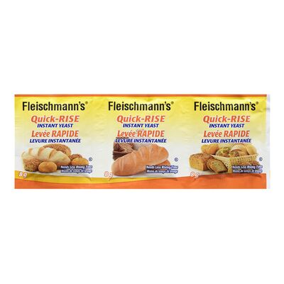 FLEISCHMANN'S QUICK RISE YEAST, 20 X 24 G