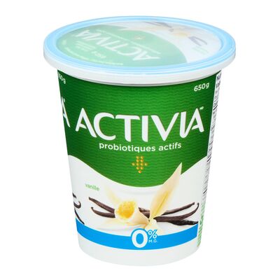 ACTIVIA YOGURT PROBIOTIC VANILLA 0%, 6 X 650 G