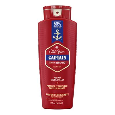 OLD SPICE BODY WASH RED COLLECTION CAPTAIN, 4 X 709 ML