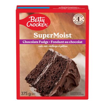 BETTY CROCKER SUPER MOIST CHOCOLATE FUDGE CAKE, 12 X 375 G