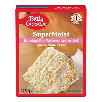BETTY CROCKER SUPER MOIST RAINBOW CAKE, 12 X 375 G
