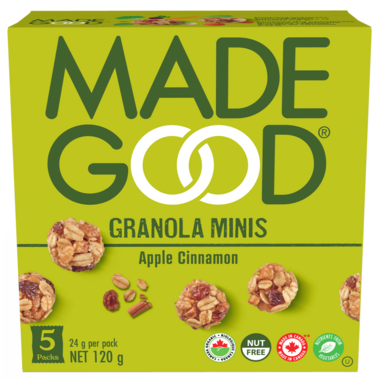MADE GOOD, APPLE CINNAMON GRANOLA MINIS OR, 6 x 120G
