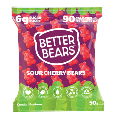 BETTER BEARS FO, SOUR CHERRY BEARS, 12 x 50G