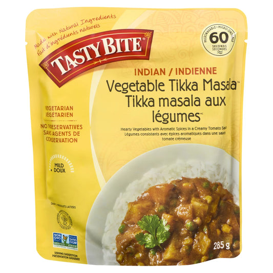 TASTY BITE TIKKA MASALA VEGETABLES, 6 X 285 G