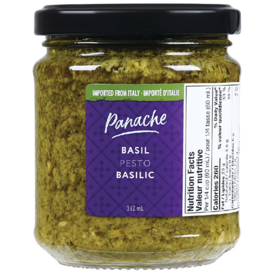 PANACHE BASIL PESTO SAUCE, 12 X 212 ML