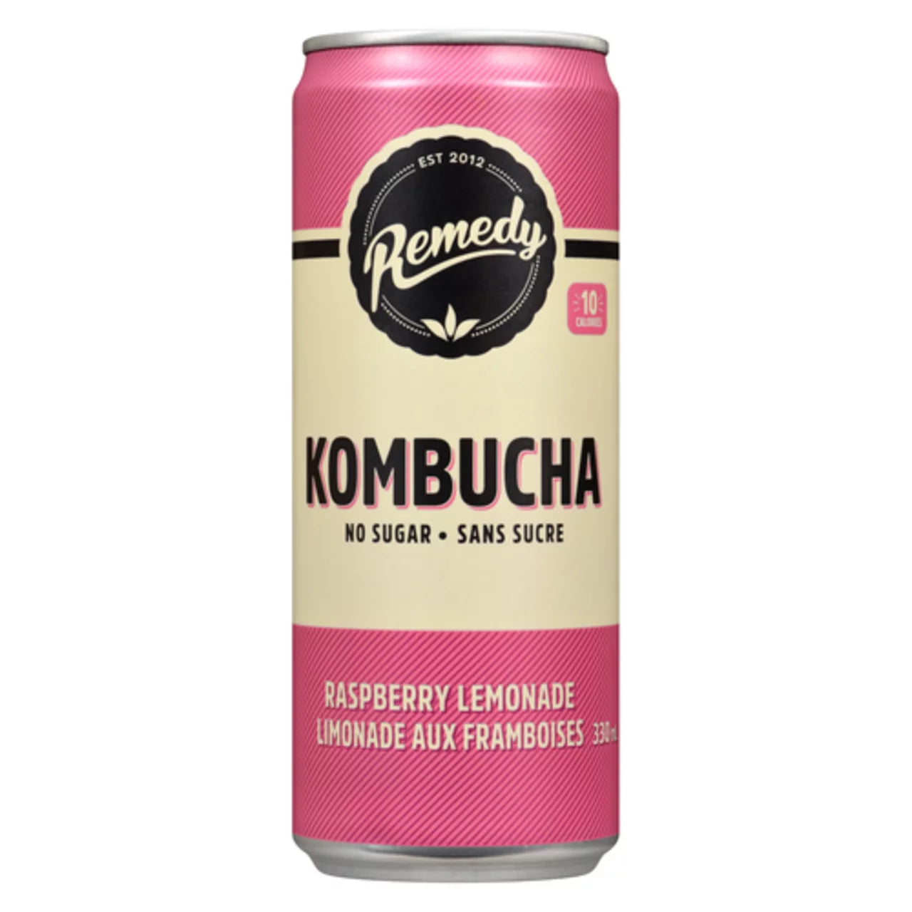 REMEDY KOMBUCHA RASPBERRY LEMONADE, 12 X 330 ML
