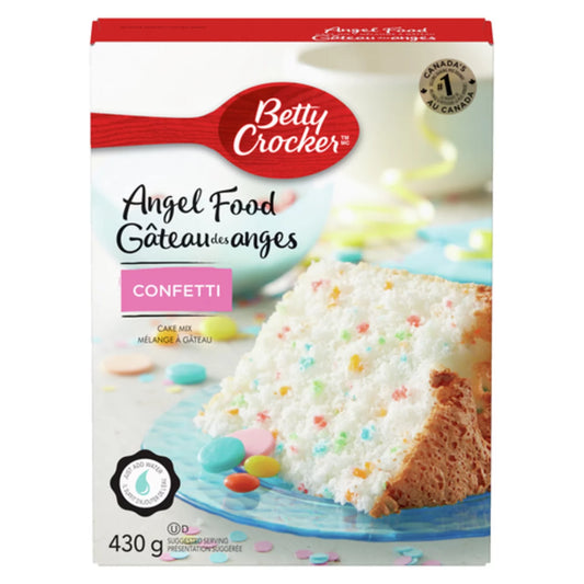 BETTY CROCKER ANGEL FOOD CAKE CONFETTI, 12 X 430 G