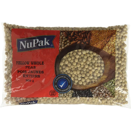 NUPAK WHOLE YELLOW PEAS, 12 X 900 G
