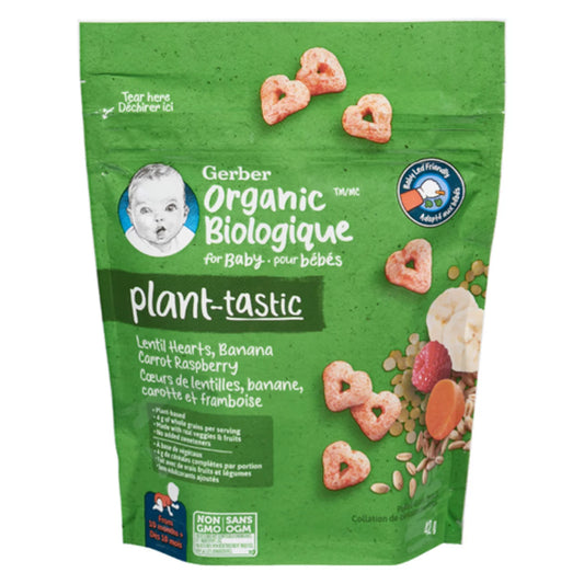 GERBER BABY NOURISH LENTIL BANANA CARROT, 4 X 42 G