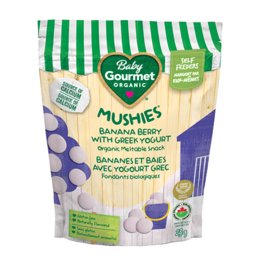 BABY GOURMET BANANA BLUEBERRY YOGURT, 8 X 23 G