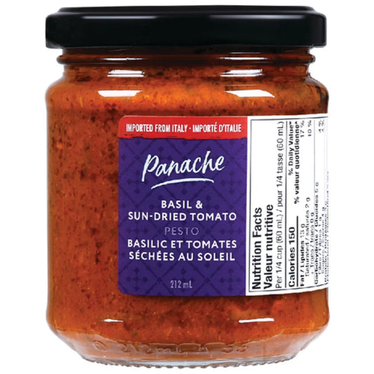 PANACHE BASIL TOMATO PESTO SAUCE, 12 X 212 ML