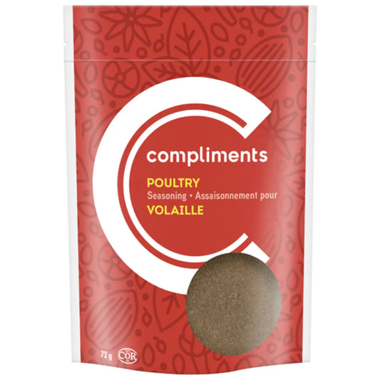 COMPLIMENTS POULTRY SEASONING, 9 X 72 G