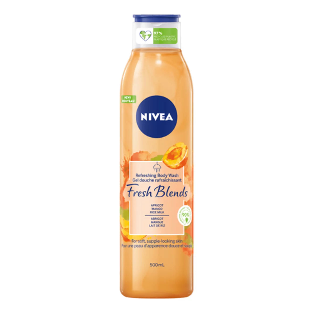 NIVEA FACIAL CLEANSING GEL FRESH BLEND APRICOT, 6 X 500 ML