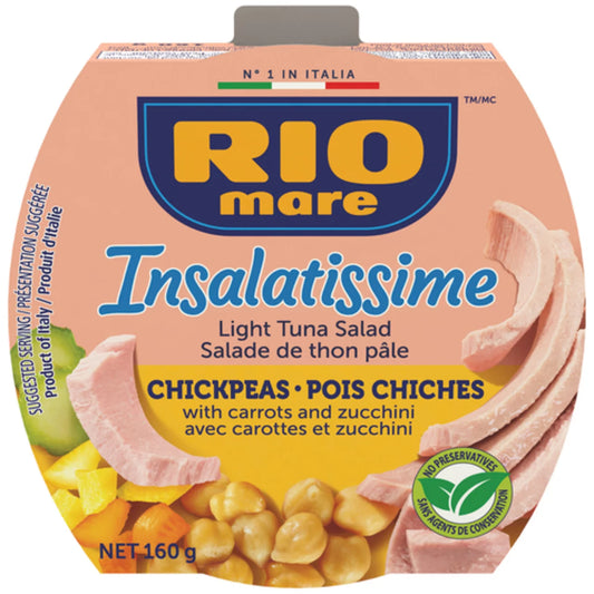 RIOMARE TUNA AND CHICKPEA SALAD, 18 X 160 G