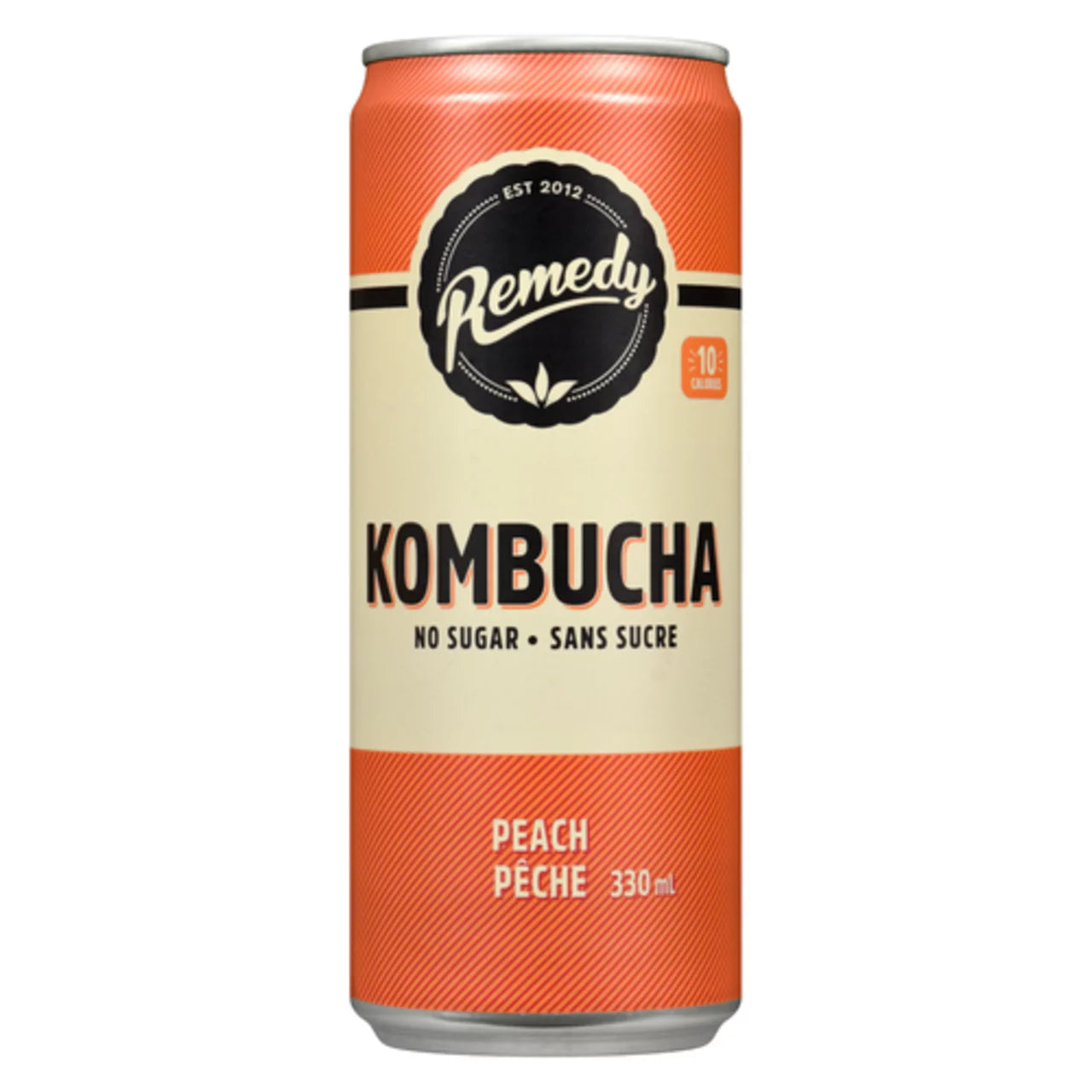 REMEDY KOMBUCHA PEACH, 12 X 330 ML