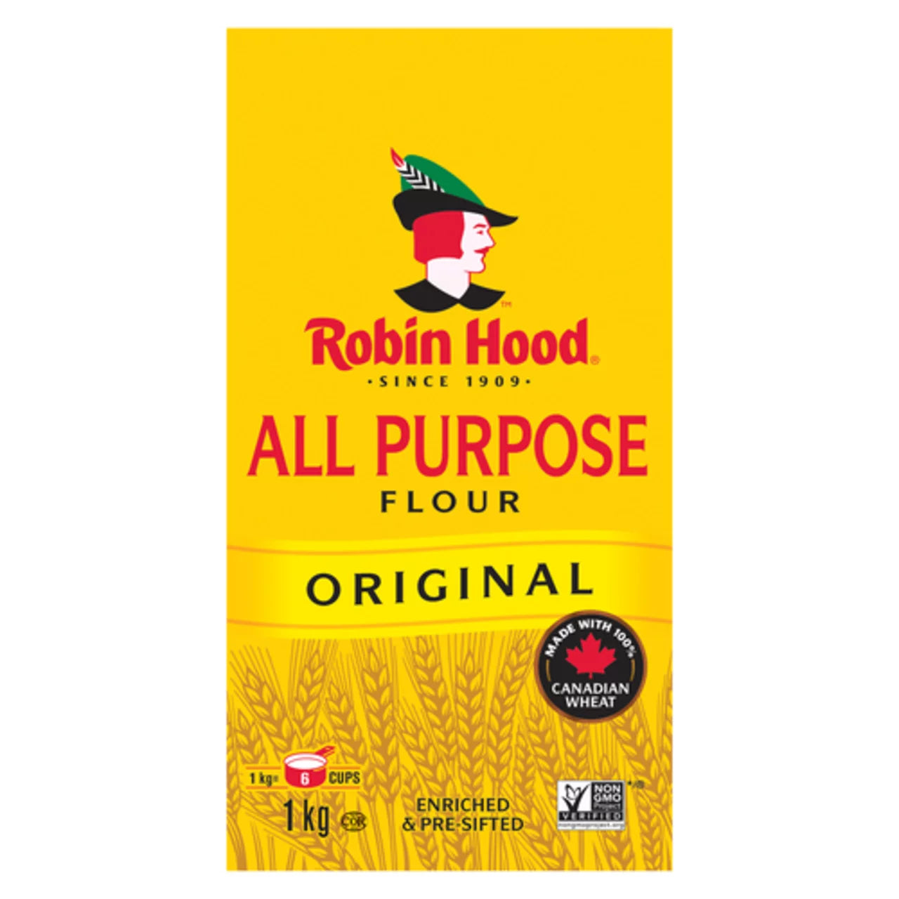 ROBIN HOOD ALL-PURPOSE FLOUR, 12 X 1 KG