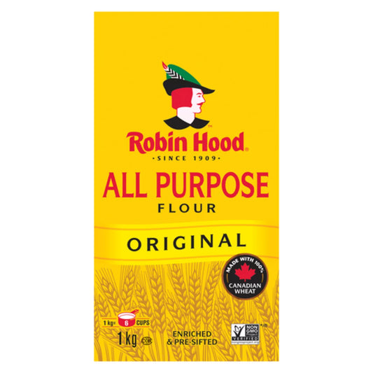 ROBIN HOOD ALL-PURPOSE FLOUR, 12 X 1 KG