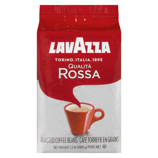 LAVAZZA ROSSA COFFEE BEANS, 6 X 1 KG