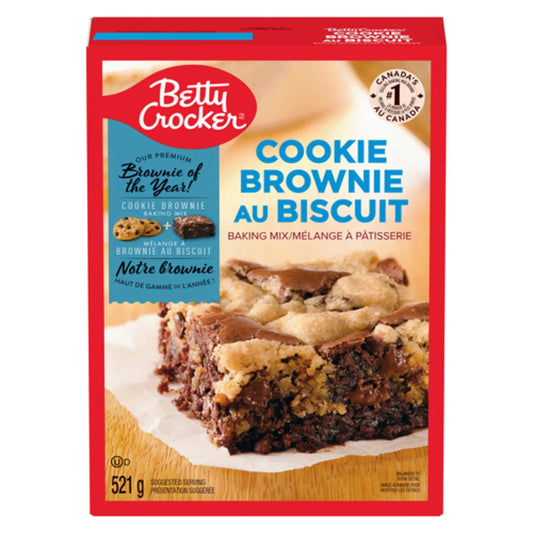 BETTY CROCKER BROWNIE MIX OF THE YEAR, 8 X 521 G
