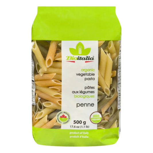 BIOITALIA VEGETABLE PENNE, 12 X 500 G