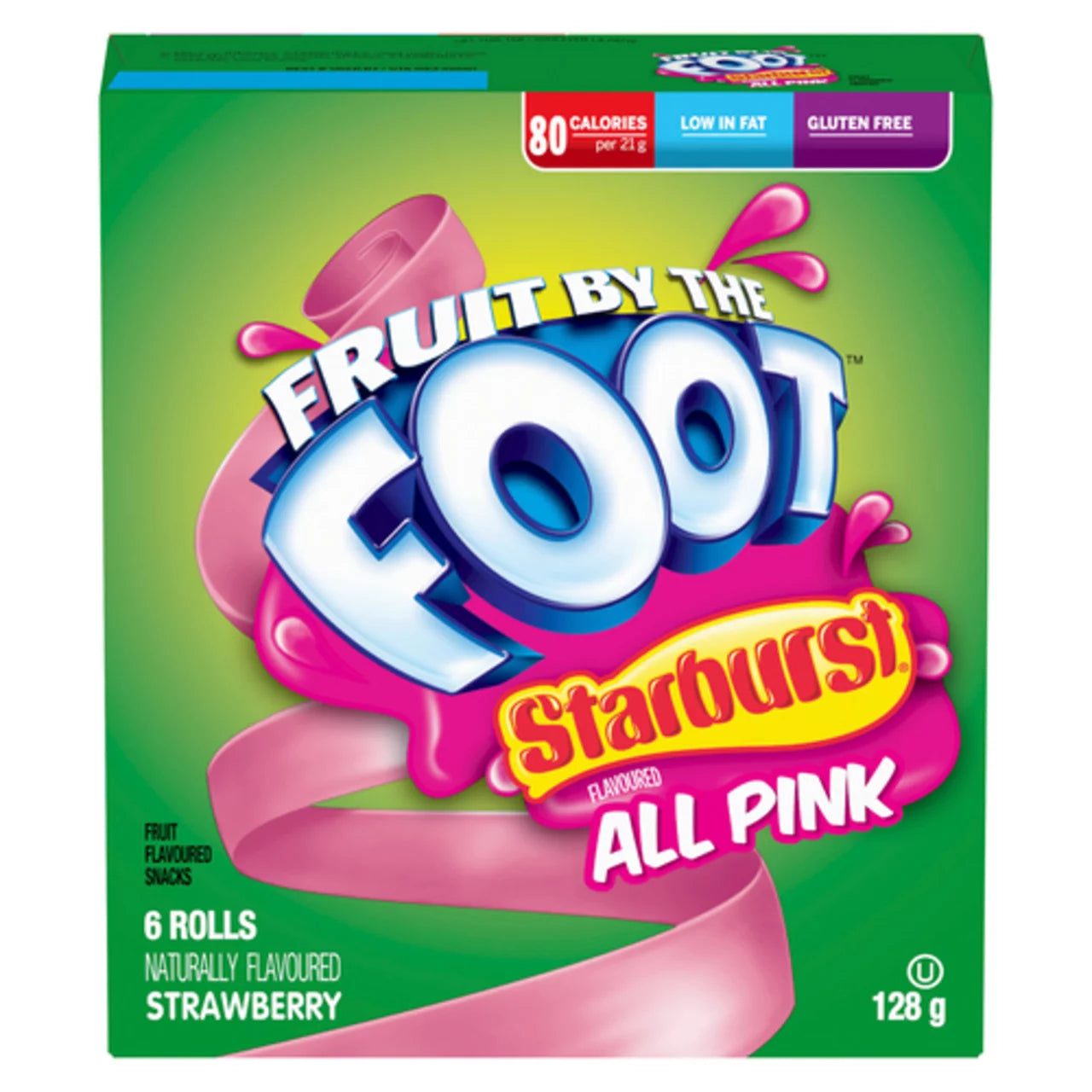 BETTY CROCKER FRUIT ROLLING STARBURST, 12 X 128 G