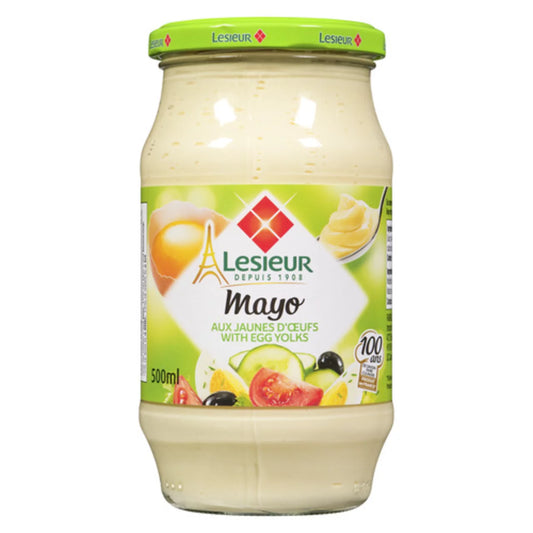 LESIEUR MAYONNAISE WITH EGG YOLK, 12 X 500 ML
