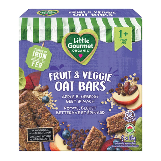 BABY GOURMET BLUEBERRY APPLE BAR, 8 X 90 G