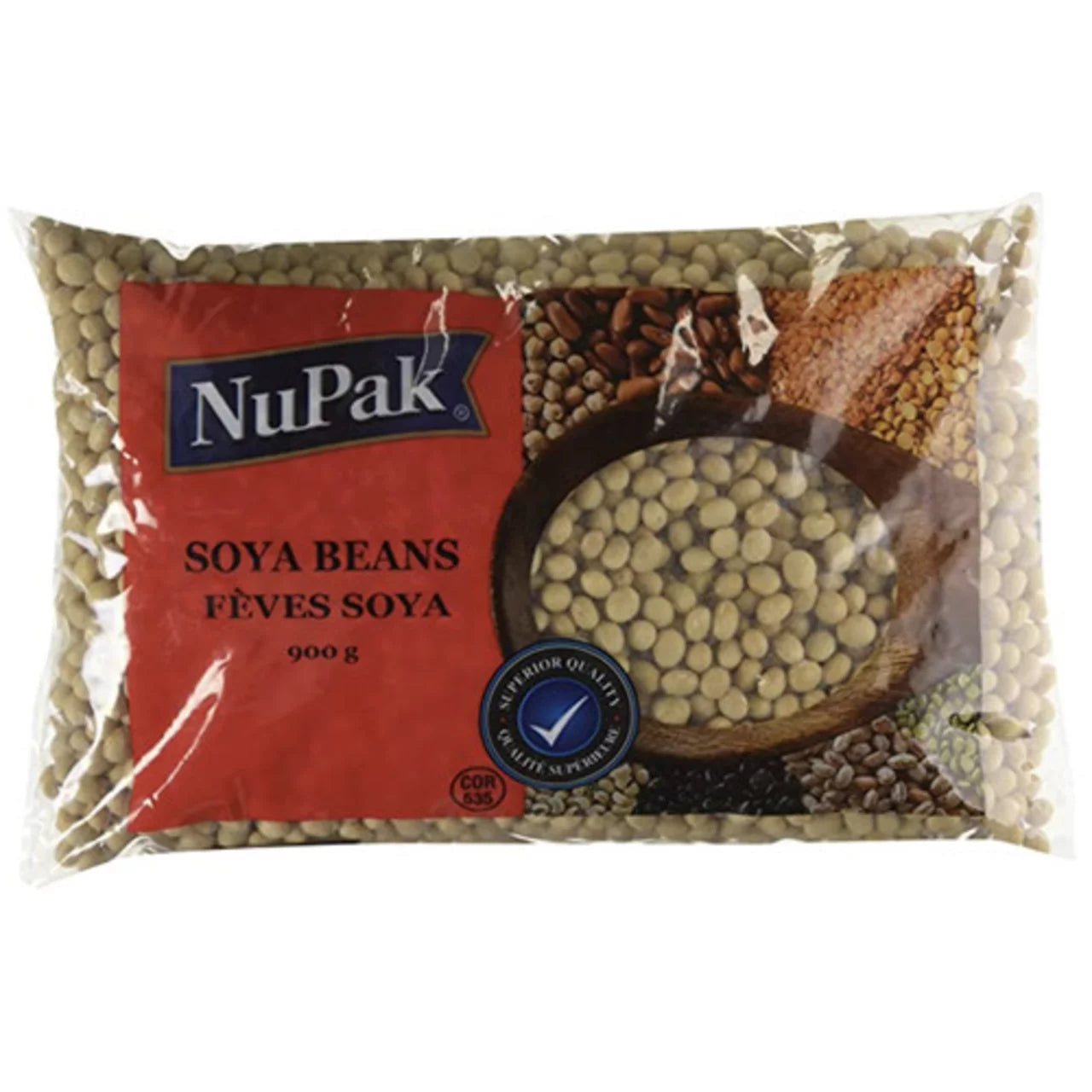 NUPAK SOYA BEANS, 12 X 900 G