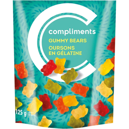 COMPLIMENTS GUMMY BEARS, 12 X 125 G