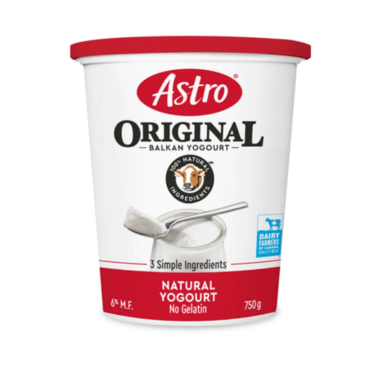 ASTRO YOGURT ORIGINAL BALKAN NATURAL, 6 X 750 G