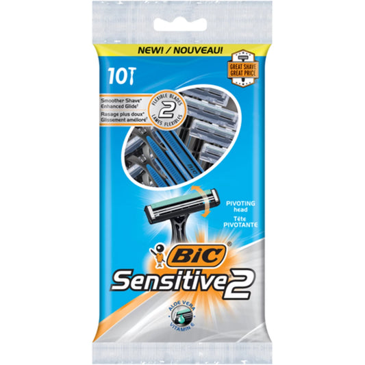 BIC SENS 2 RAZOR 10PC, 6 X 10 UN