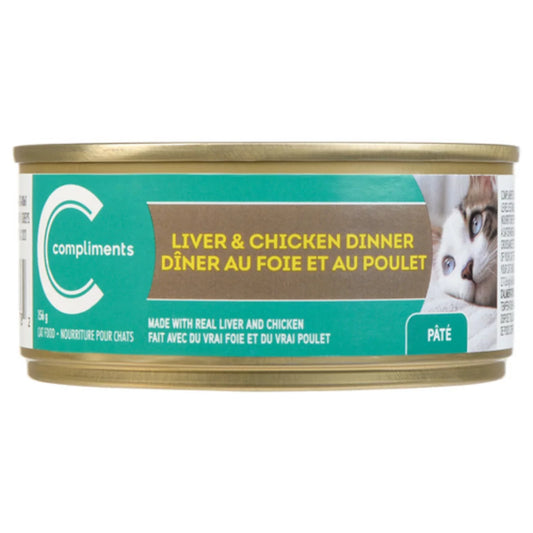 COMPLIMENTS LIVER PATE CAT FOOD, 24 X 156 G