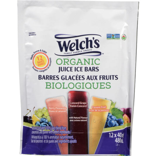 WELCH'S FRUIT BAR ORGANIC WELCH'S JUICE, 14 X 480 ML