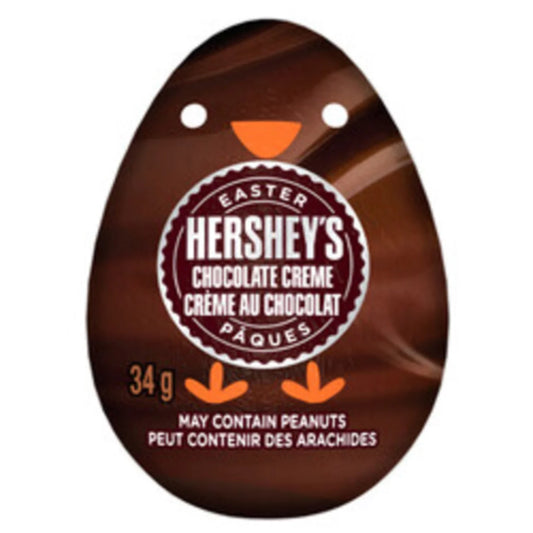 HERSHEY 3D CREAM CHOCOLATE EGG, 36 X 34 G