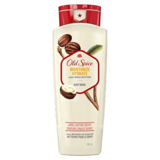 OLD SPICE SHOWER GEL HYDRATING SHEA BUTTER, 4 X 532 ML