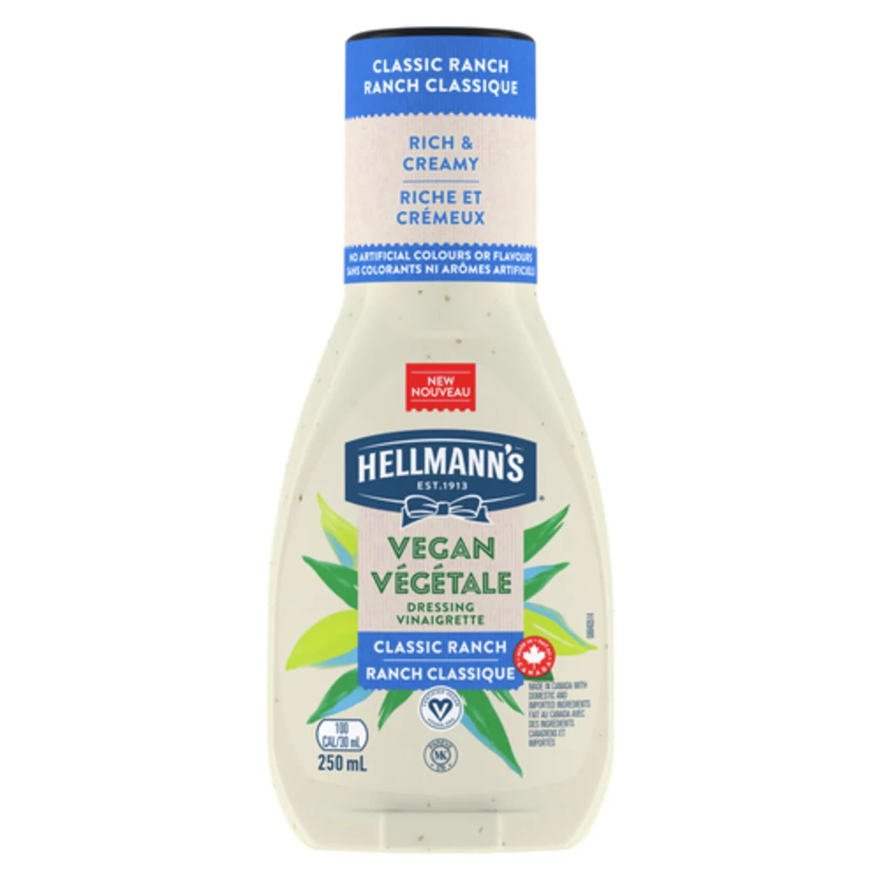 HELLMANN'S VEGAN RANCH VINAIGRETTE, 6 X 250 ML