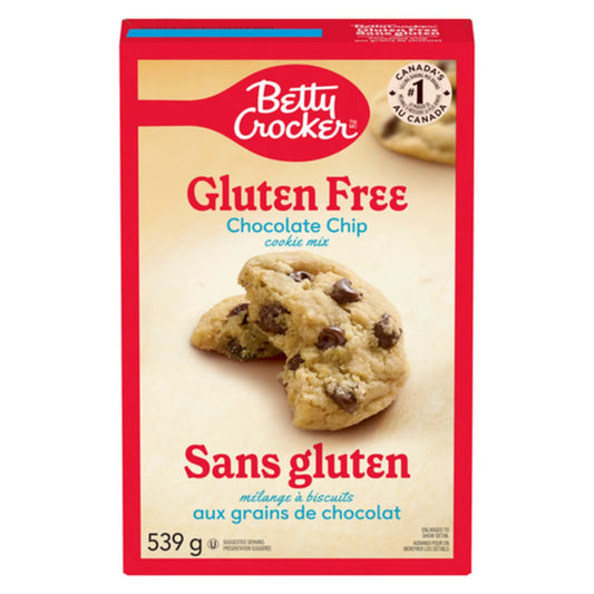 BETTY CROCKER COOKIE MIX CHOCOLATE CHIP GLUTEN-FREE, 6 X 539 G
