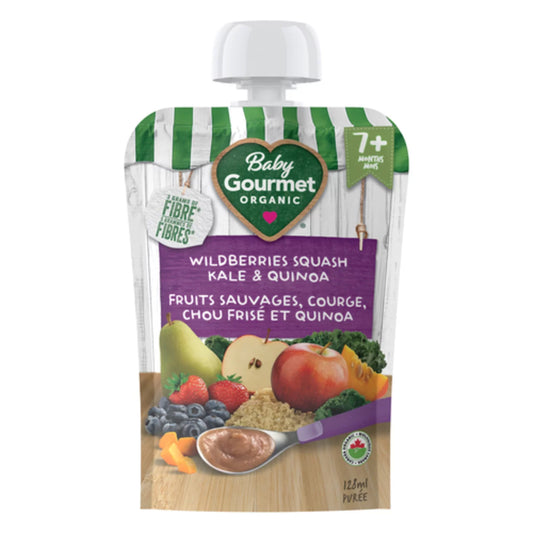 BABY GOURMET RHUBARB KALE QUINOA, 12 X 128 ML