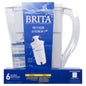 BRITA WHITE PITCHER 6 CUPS, 2 X 1 UN