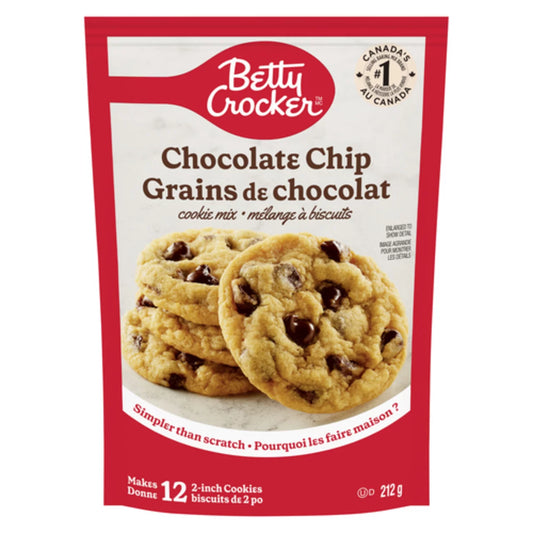 BETTY CROCKER COOKIE MIX CHOCOLATE CHIP, 9 X 212 G