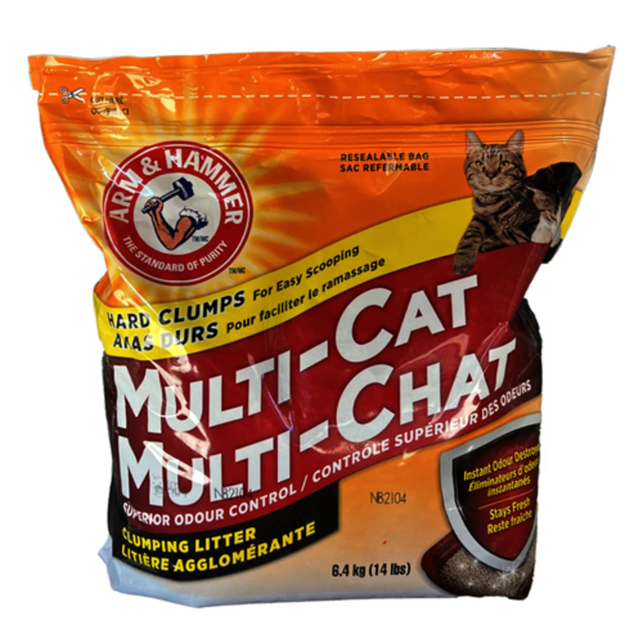 ARM&HAMM MULTI-CAT LITTER, 3 X 6.400 KG