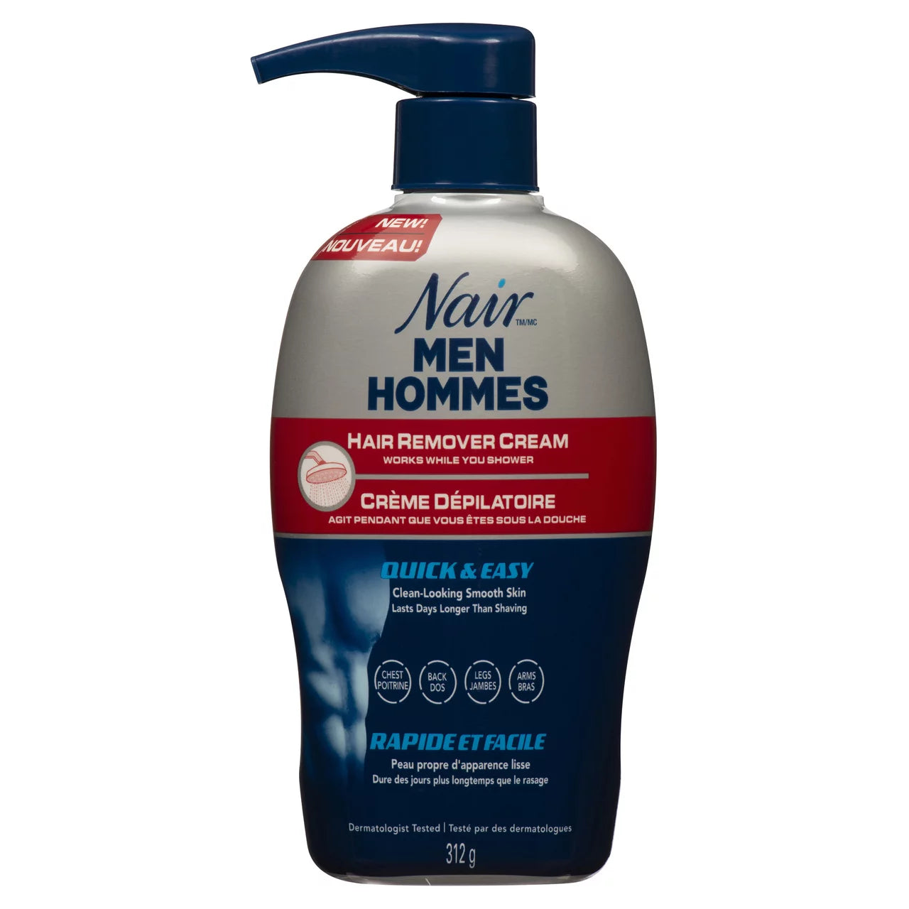NAIR MEN'S SHOWER HAIR REMOVAL, 6 X 312 G