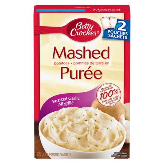 BETTY CROCKER MASHED POTATOES WITH ROASTED GARLIC, 12 X 215 G