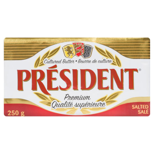 PRESIDENT SALTED BUTTER PREMIUM QUALITY, 20 X 250 G