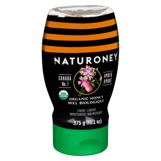 NATURONE ORGANIC AMBER HONEY, 12 X 375 G