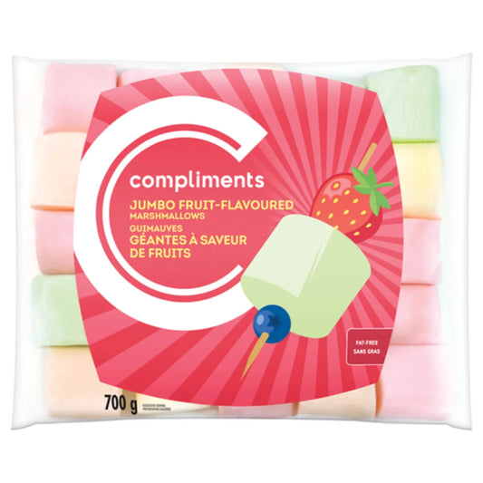 COMPLIMENTS FRUIT JUMBO MARSHMALLOWS, 8 X 700 G
