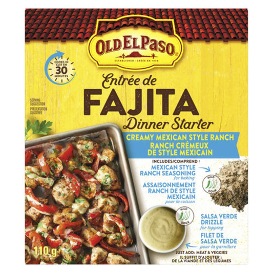 OLD EL PASO CREAMY MEXICAN RANCH MEAL, 10 X 110 G